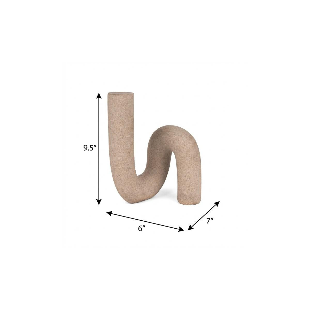 10" Beige Resin Decorative Wall Sculpture