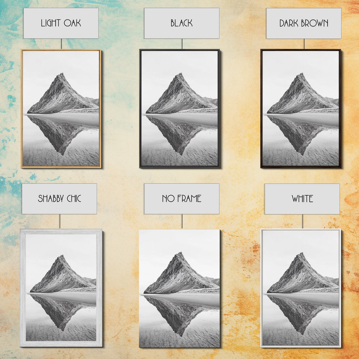 Mountain Mirror Canvas Wall Art