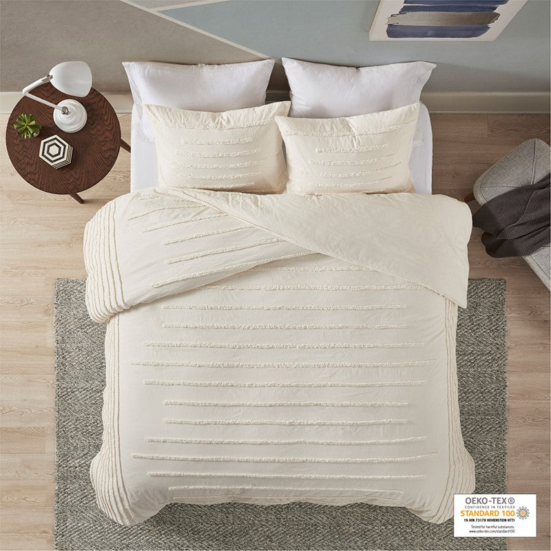 Mercer 3 Piece Cotton Chenille Comforter Set Secondary image