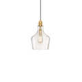 Auburn Bell Shaped Hanging Glass Pendant Light