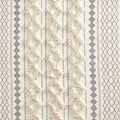 Imani Cotton Printed Curtain Panel with Chenille Stripe and Lining