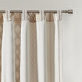 Imani Cotton Printed Curtain Panel with Chenille Stripe and Lining