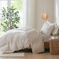 Dover 3 Piece Organic Cotton Oversized Duvet Cover Set
