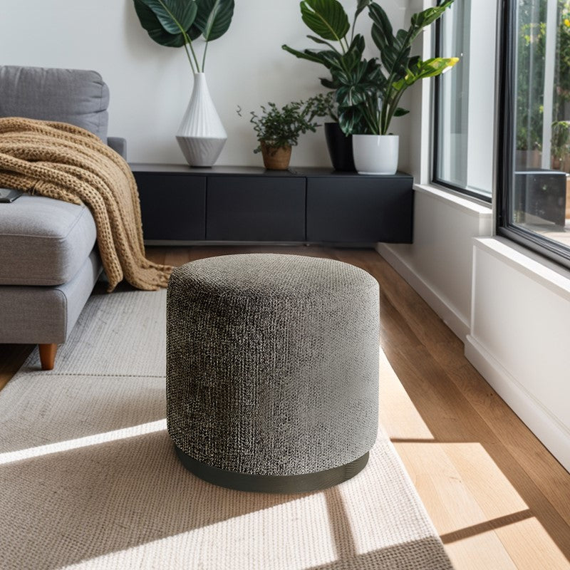 Zoe Oval Accent Ottoman Main image