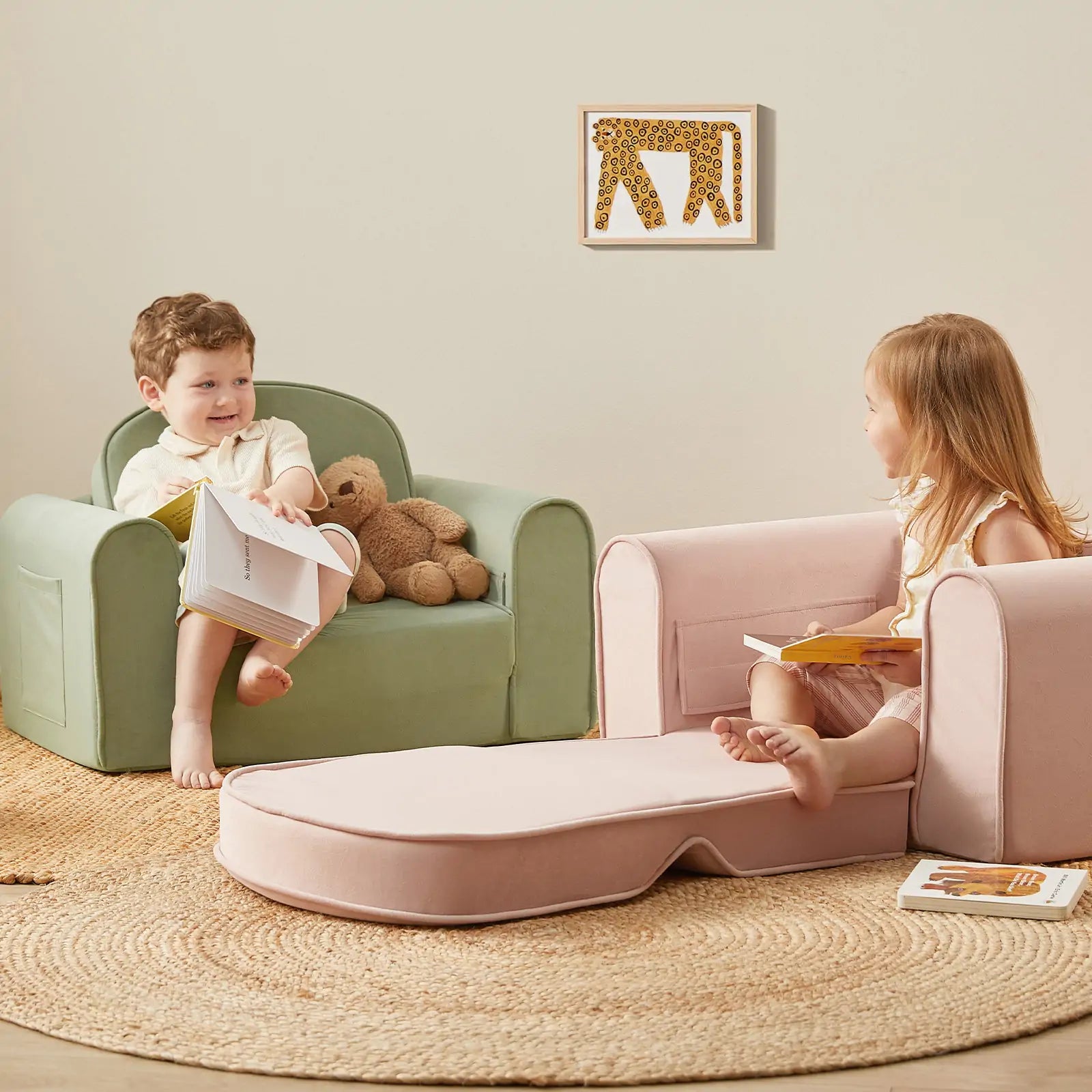 Tiny Land® GentleSnug Kid Chair in Sage Secondary image