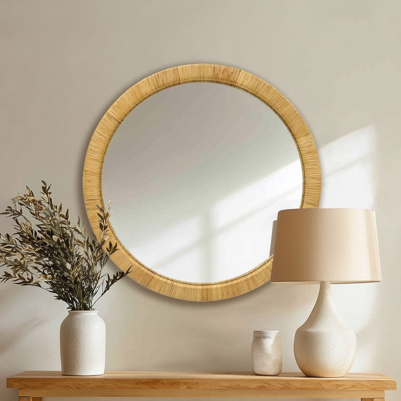 Nova Natural Rattan Wall Mirror Main image