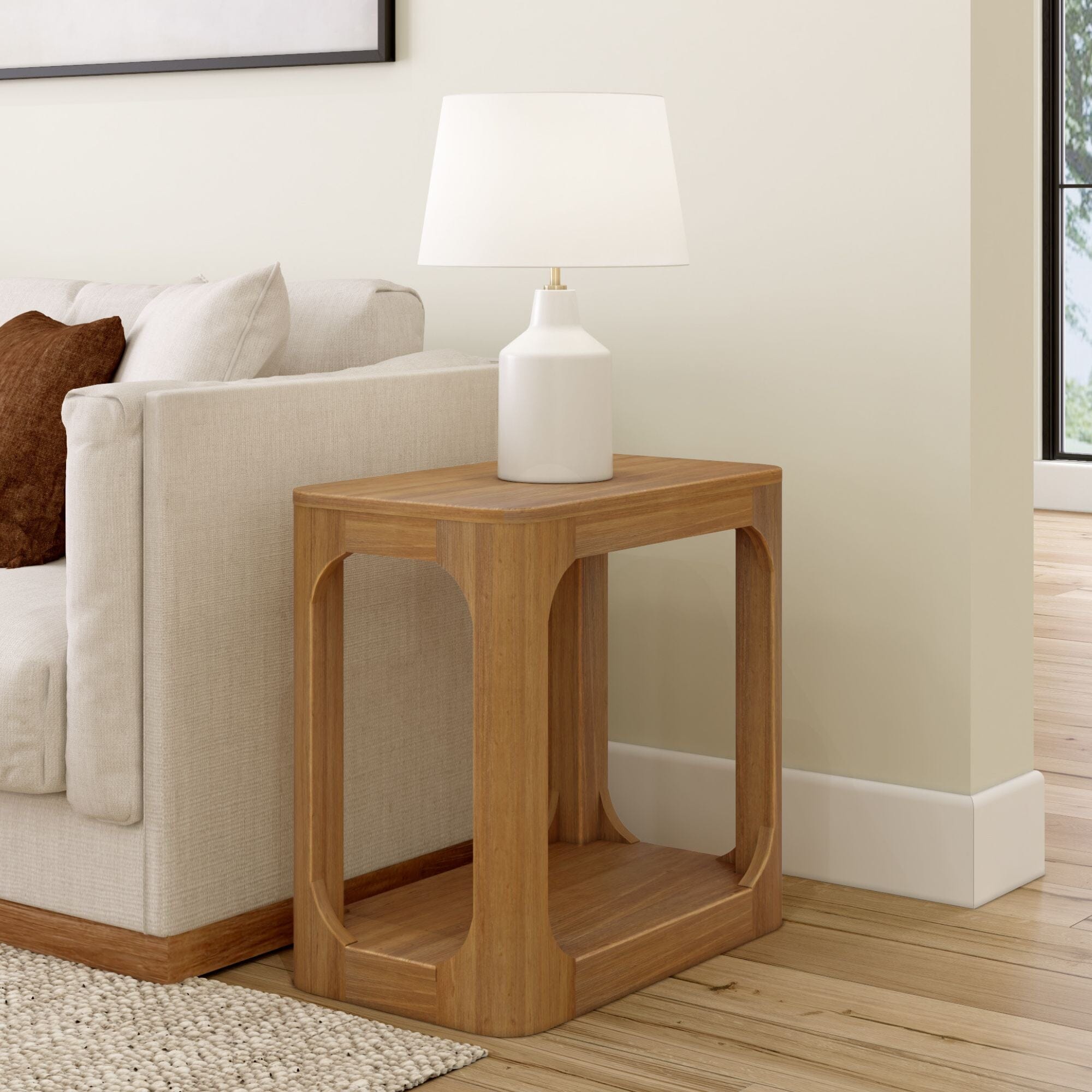 Forma Side Table - 25" Side Table Plank+Beam Pecan  Main image
