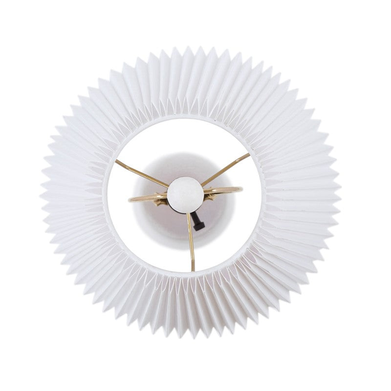 Veluna Textured Ceramic Table Lamp with Fluted Fabric Shade