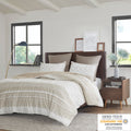 Mila Cotton Botanical Duvet Cover Set with Chenille Tufting