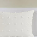 Brooklyn Cotton Jacquard Comforter Set with Euro Shams and Throw Pillows