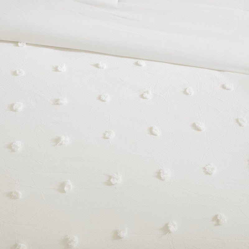 Brooklyn Cotton Jacquard Comforter Set with Euro Shams and Throw Pillows