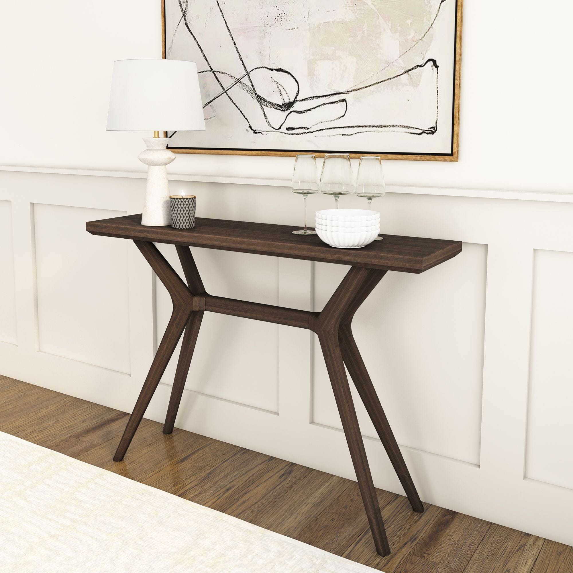 Verso Console Table - 46" Console Table Plank+Beam Walnut  Main image