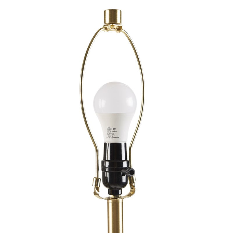 Verla Tapered Faux Wood Dimmable Floor Lamp
