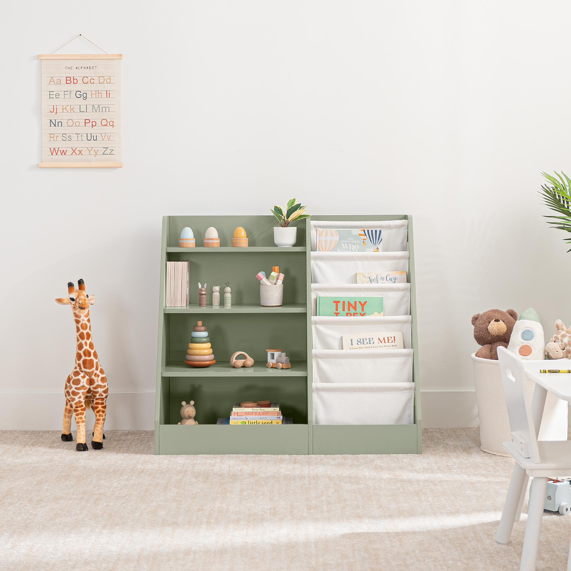 Kids Bookshelf in Sage Secondary image