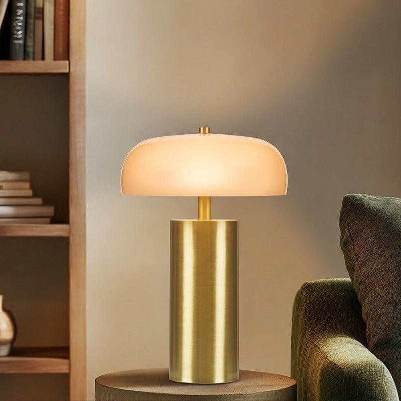 Nilo Table Lamp with Opaque Glass Shade Main image