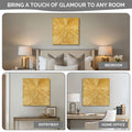 Sunburst Hand Painted Dimensional Resin Wall Art