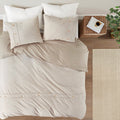 Dover 3 Piece Organic Cotton Oversized Duvet Cover Set