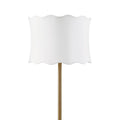 Vesta Dimmable Floor Lamp with Fabric Scalloped Shade