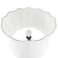 Vesta Dimmable Floor Lamp with Fabric Scalloped Shade