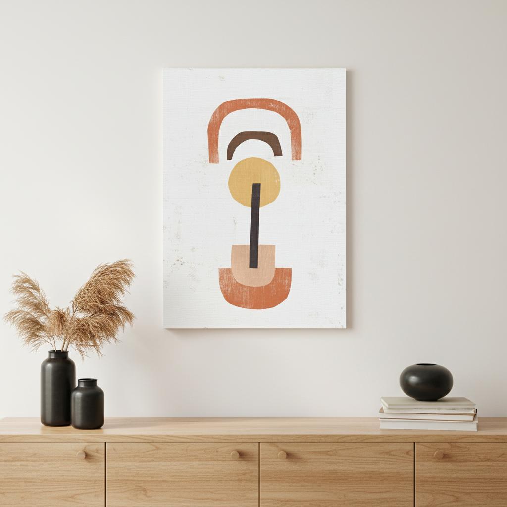 Abstract Shapes in Balance Canvas Wall Art