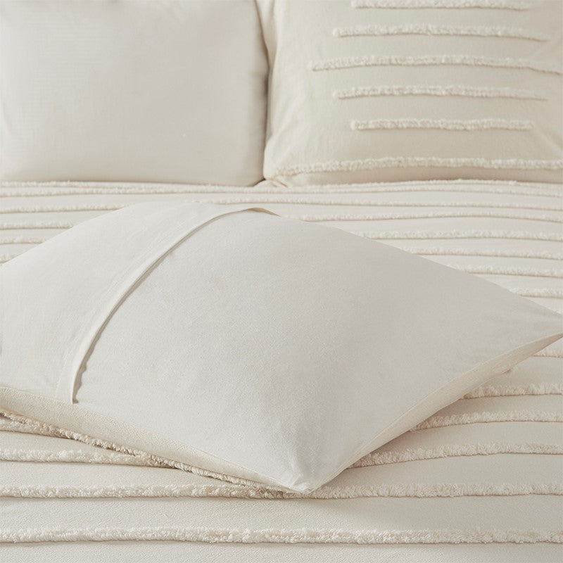 Mercer 3 Piece Cotton Chenille Duvet Cover Set