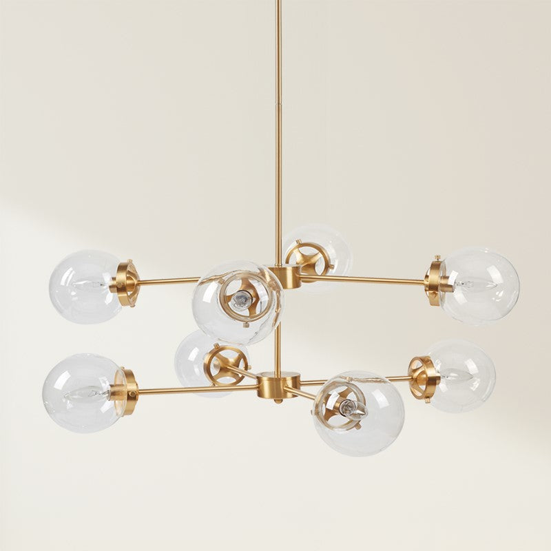 Calista 8-Light Metal Chandelier with Globe Bulbs Main image