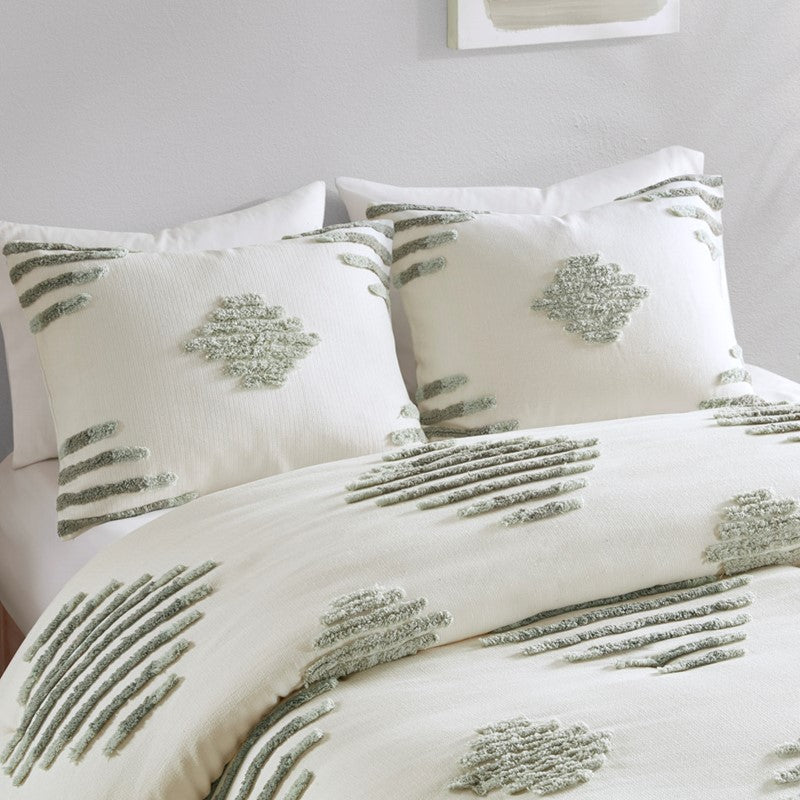 Tahli 3 Piece Cotton Blend Chenille Duvet Cover Set
