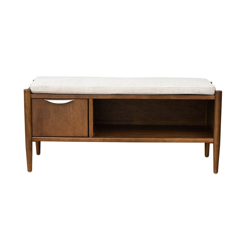 Arcadia Accent Bench with Storage and Upholstered Cushion Secondary image