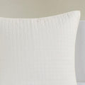 Brooklyn Cotton Jacquard Comforter Set with Euro Shams and Throw Pillows