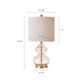 Ellipse Curved Gourd Glass Table Lamp Set