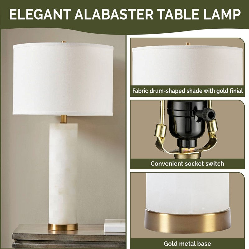 Prague Alabaster Table Lamp