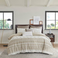 Mila 3 Piece Cotton Duvet Cover Set with Chenille Tufting