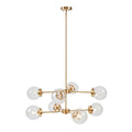 Calista 8-Light Metal Chandelier with Globe Bulbs