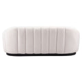 85" Cream Curved Sofa