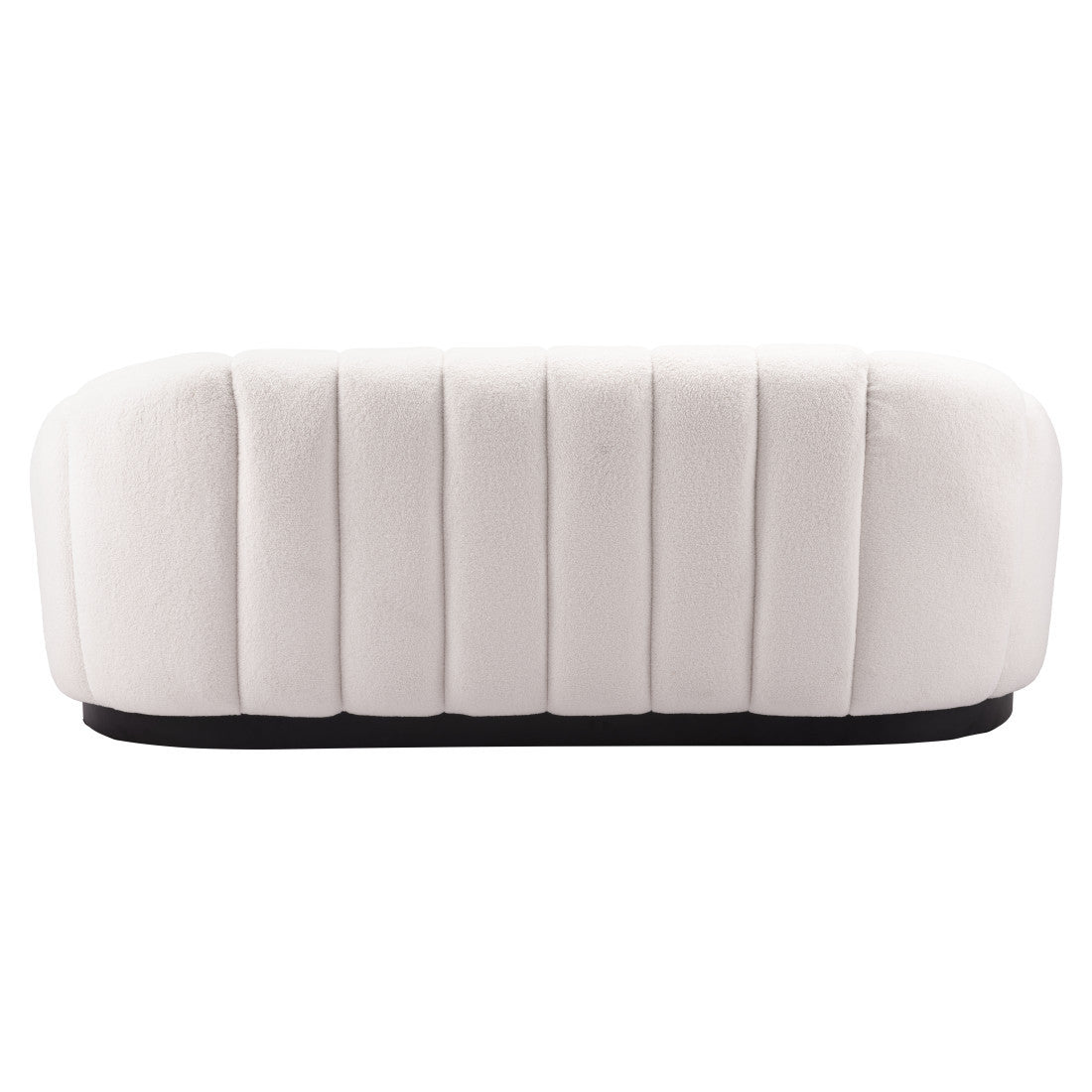 85" Cream Curved Sofa