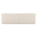89" Cream Faux Fur Sofa