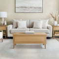 Teagan Rattan Side Table with Built-in Charging Station & LED Light