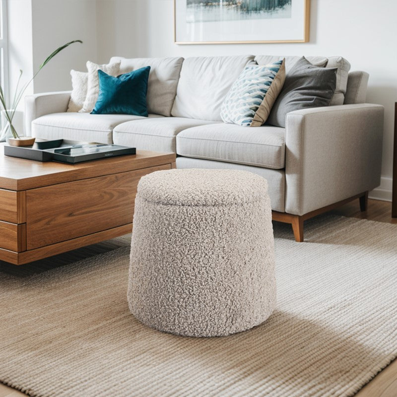 Tara Round Storage Ottoman Main image