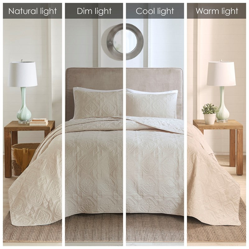 Oakley 3 Piece Reversible Bedspread Set