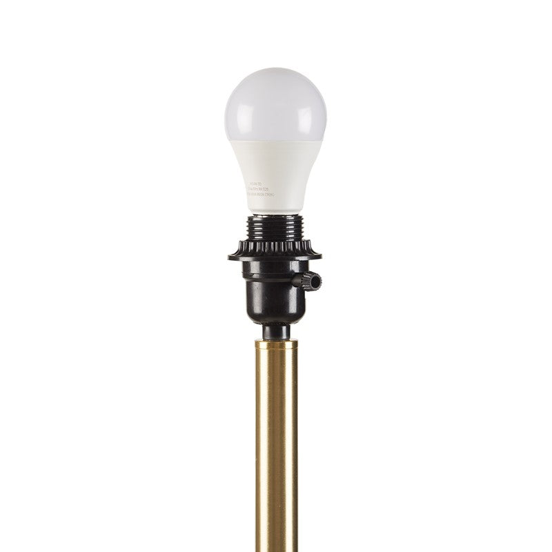 Vesta Dimmable Floor Lamp with Fabric Scalloped Shade