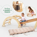 5-in-1 Montessori Climbing Set – Wooden Pikler Triangle & Indoor Play Gym