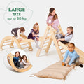 5-in-1 Montessori Climbing Set – Wooden Pikler Triangle & Indoor Play Gym