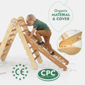 5-in-1 Montessori Climbing Set – Wooden Pikler Triangle & Indoor Play Gym