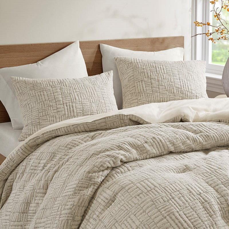 Harper Oversized Cotton Matelasse Comforter Set