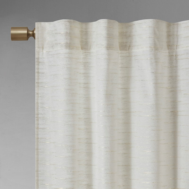 Colt Room Darkening Poly Velvet Rod Pocket/Back Tab Curtain Panel Pair