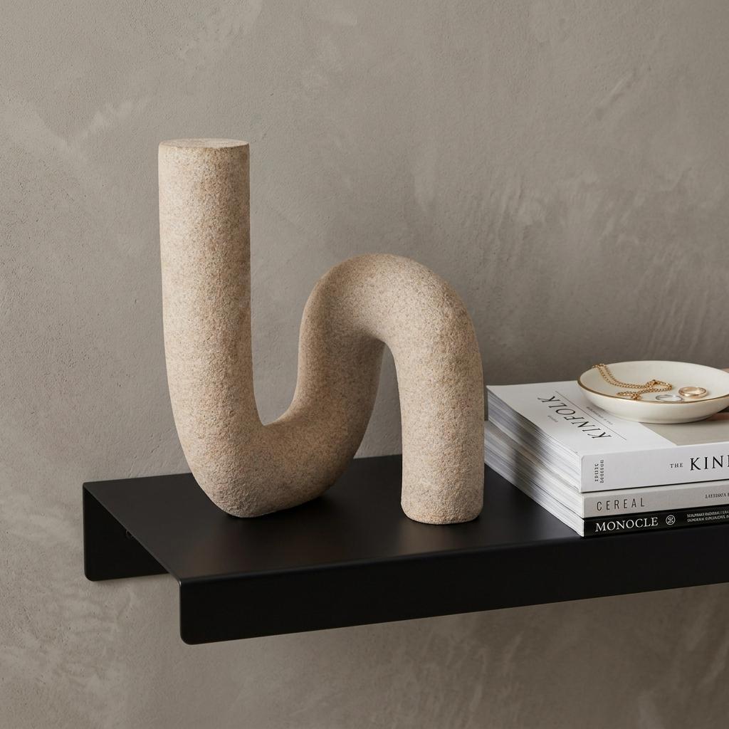 10" Beige Resin Decorative Wall Sculpture Main image