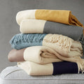 Stockholm Color Block Faux Cashmere Throw