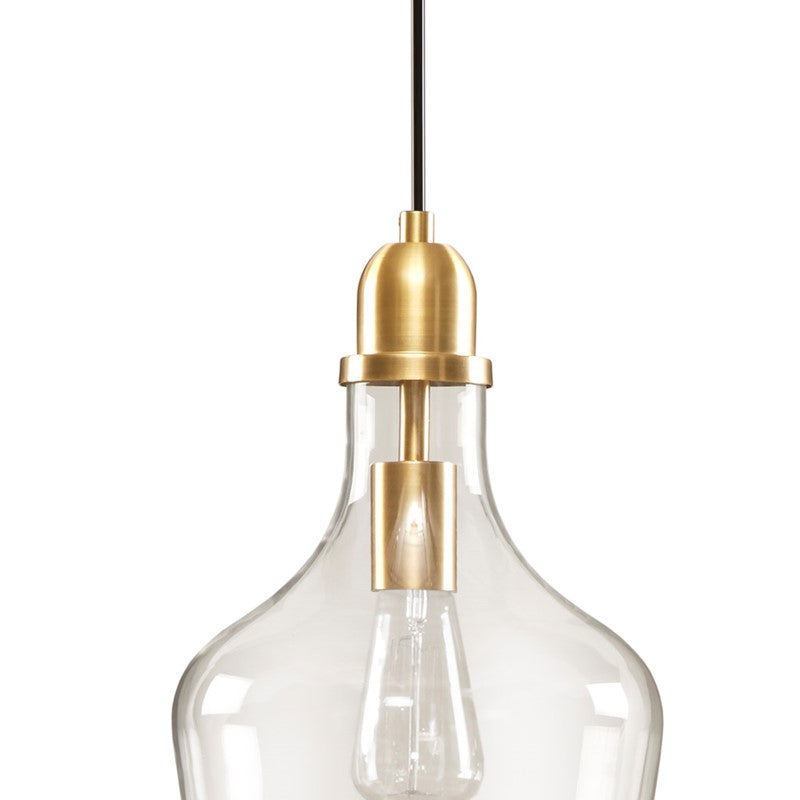 Auburn Bell Shaped Hanging Glass Pendant Light