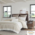 Mila 3 Piece Cotton Duvet Cover Set with Chenille Tufting