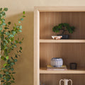 Amira Modern Wood Open Bookshelf